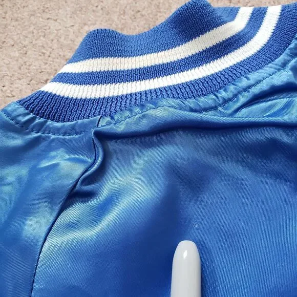 Vintage 90s Wyoming Elk Club 1990 Size S-M Mens Lightweight Royal Blue Jacket - Picture 3 of 9